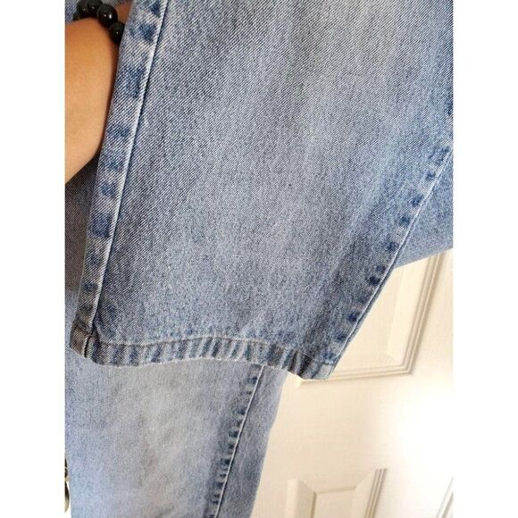 Vintage Bill Blass Womens Pants Blue M Brittany 90s Y2K Straight Leg Jeans 8 - Picture 6 of 8